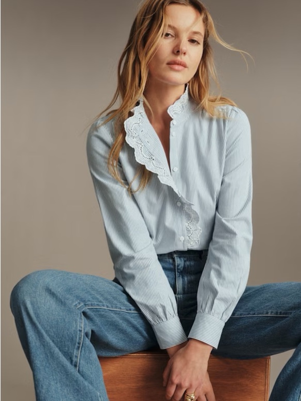 Sézane Chlo Blouse, sz 38